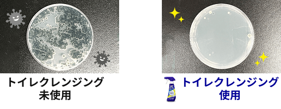トイレクレンジング未使用 トイレクレンジング使用